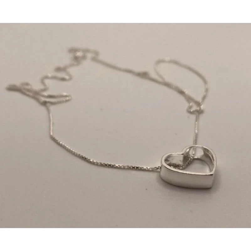 ▪︎ Collar Corazón Calado Plata 925