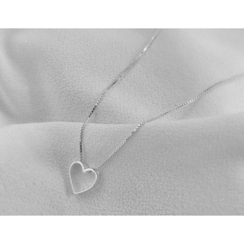 ▪︎ Collar Corazón Calado Plata 925