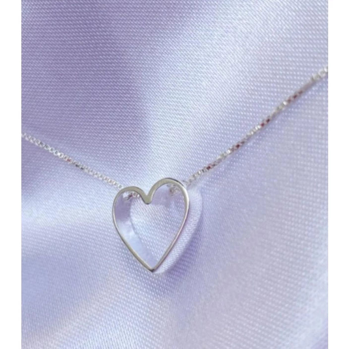 ▪︎ Collar Corazón Calado Plata 925