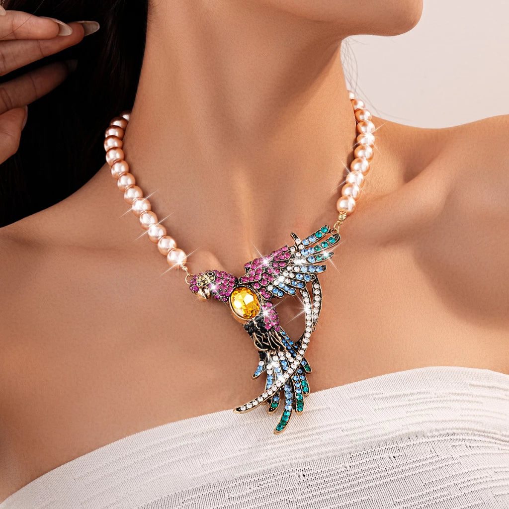 ▪︎ Collar Vintage Alas & Perlas Lumière