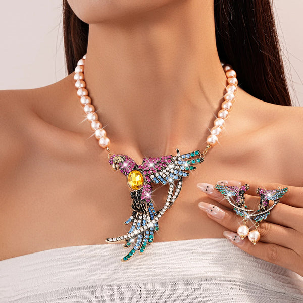 Collar Vintage Alas & Perlas Lumière - Sienna Collares