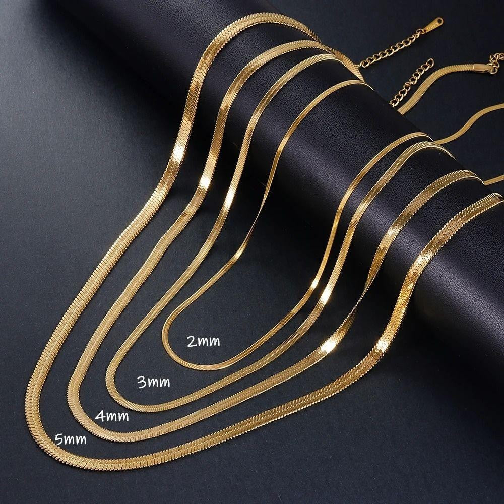 ▪︎ Collar Cadena Serpiente Minimal en Acero Inoxidable