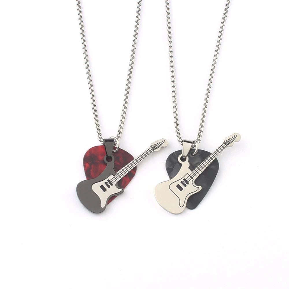 ▪︎ Collar Púa de Guitarra en Acero Inoxidable
