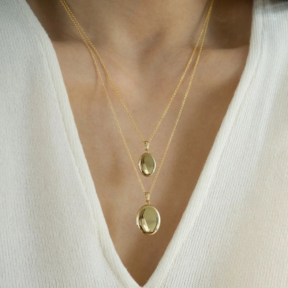 ▪︎ Collar Portafoto Corazón Dorado