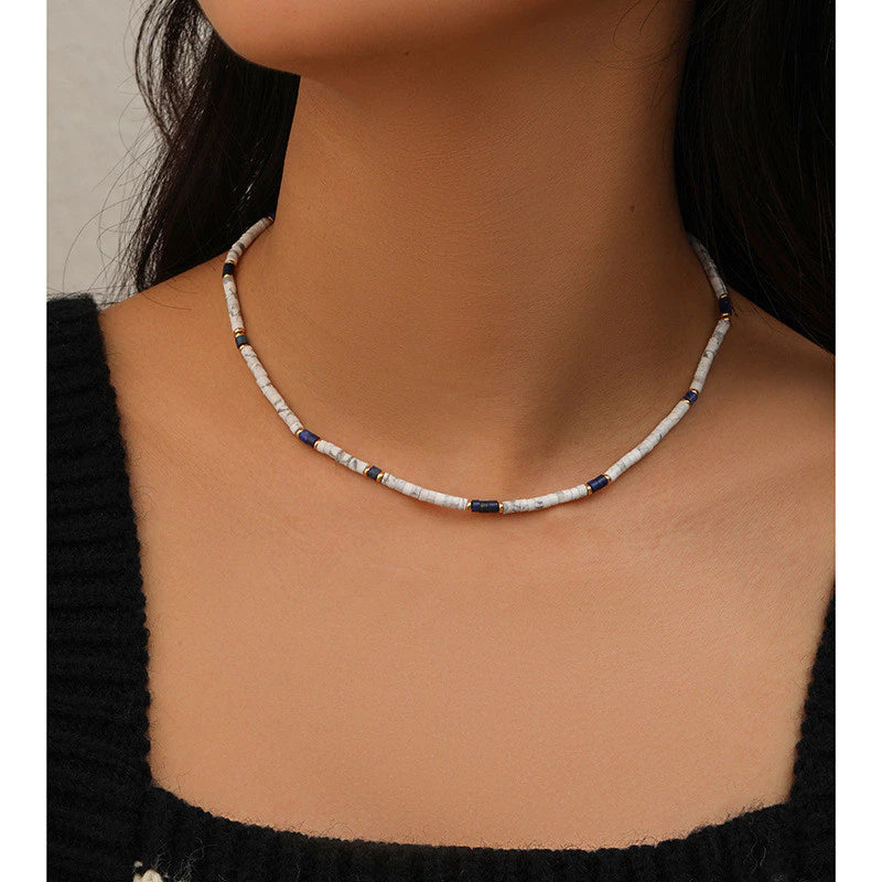 ▪︎ Collar Piedra Natural Textura Vintage
