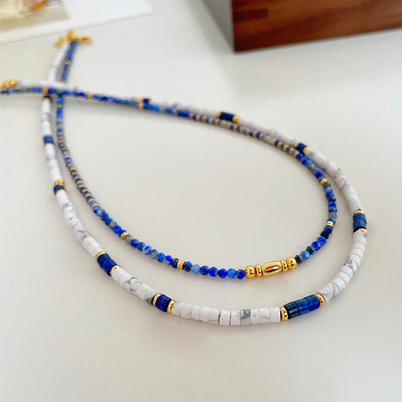 ▪︎ Collar Piedra Natural Textura Vintage