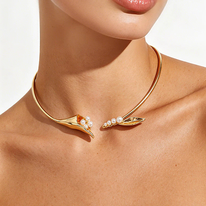 ▪︎ Collar Flor de Perla Vintage Y2K