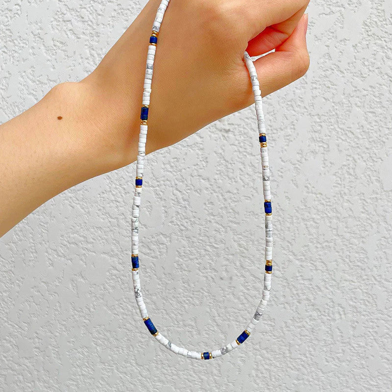 Collar Piedra Natural Textura Vintage - Sienna Collares