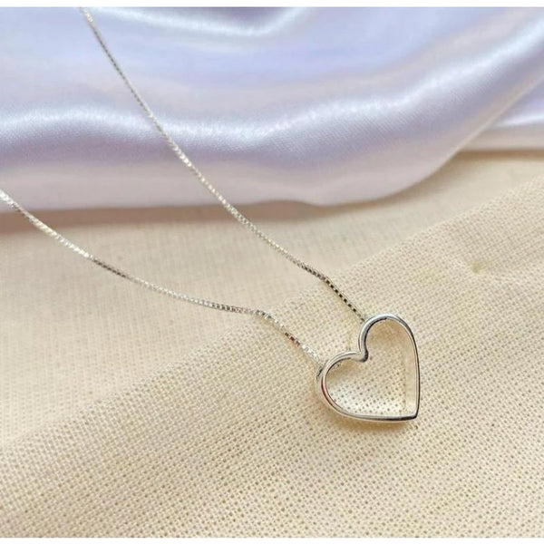 Collar Corazón Calado Plata 925 - Sienna Collares