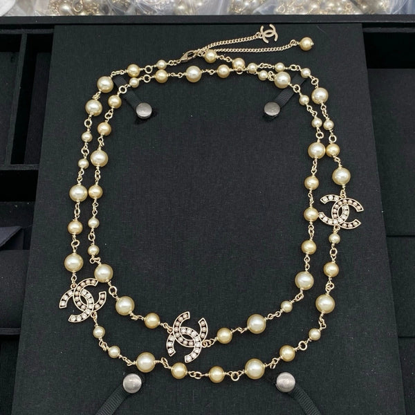 Collar Doble Perla Estilo Lumière - Sienna Collares