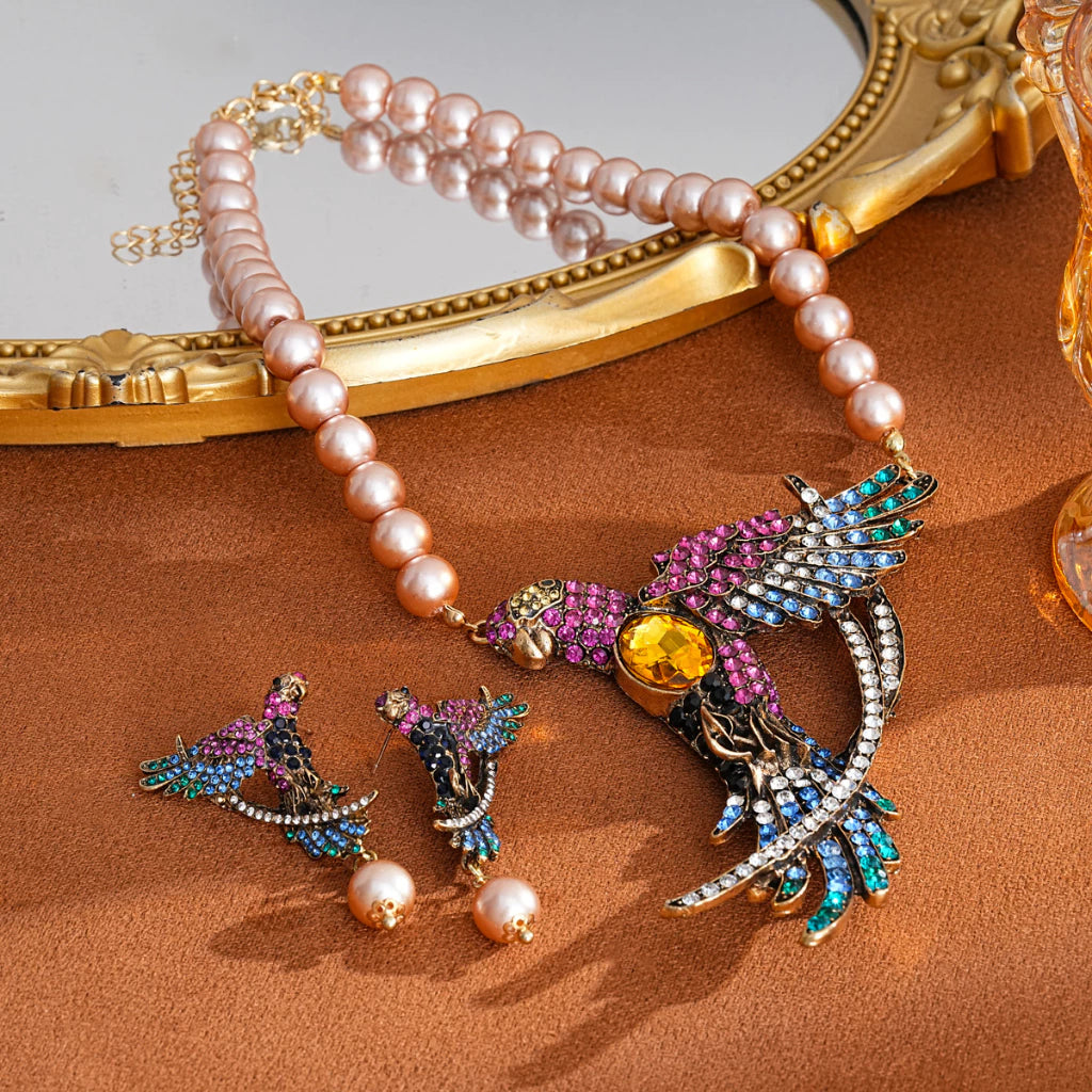 ▪︎ Collar Vintage Alas & Perlas Lumière