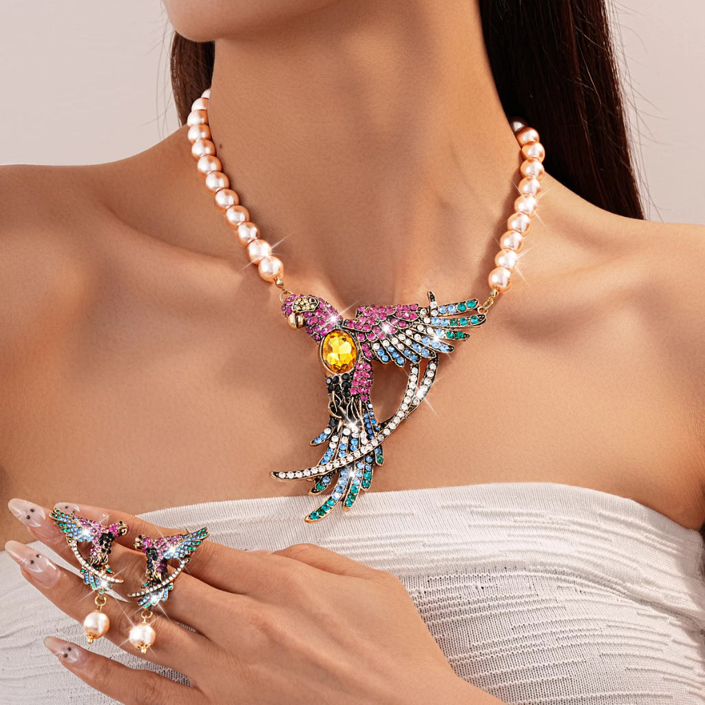 ▪︎ Collar Vintage Alas & Perlas Lumière