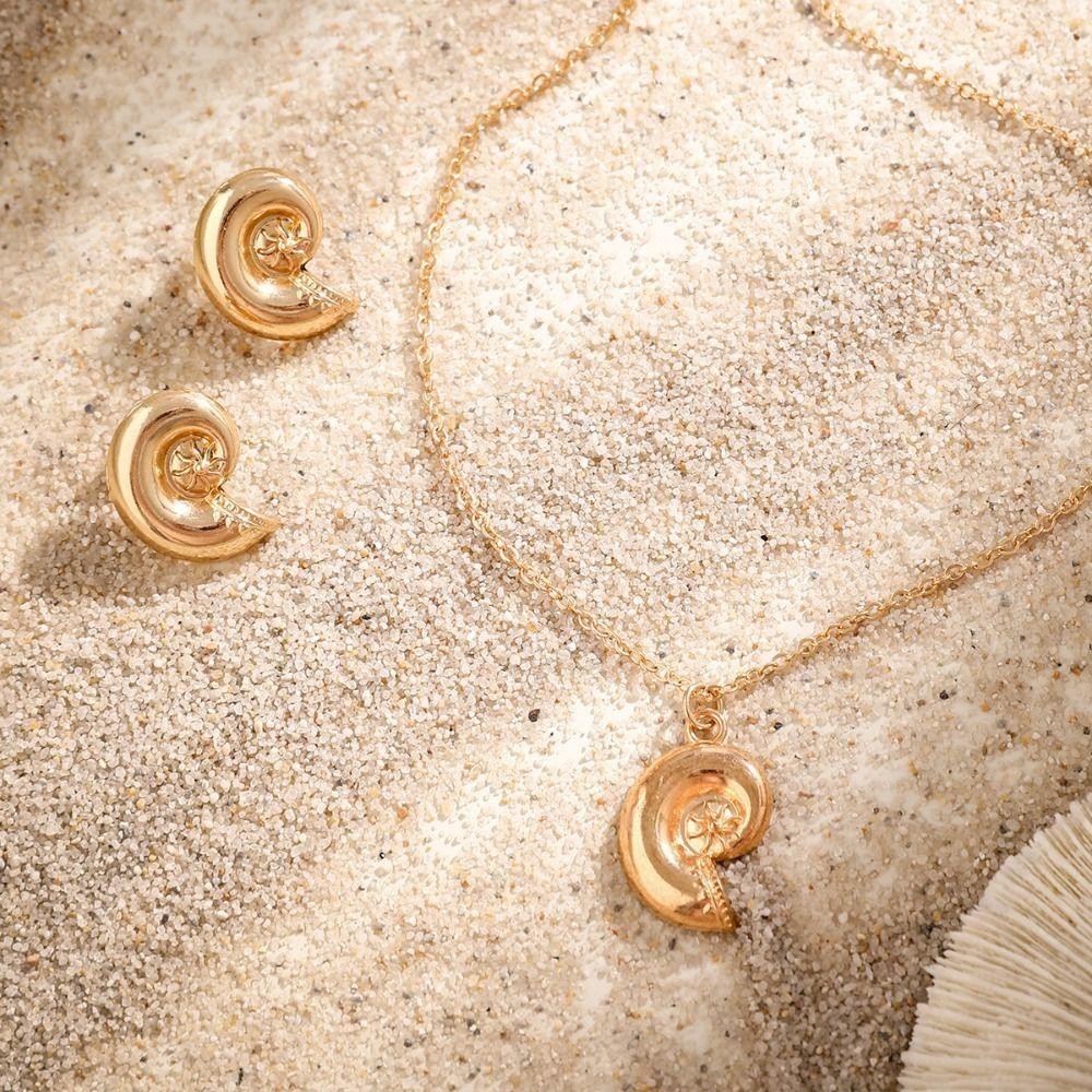 ▪︎ Collar Concha & Estrella de Mar Dorado