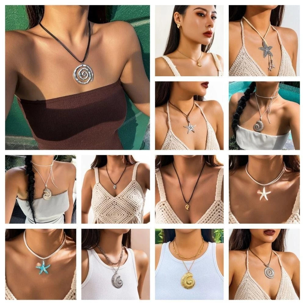 ▪︎ Collar Concha & Estrella de Mar Dorado