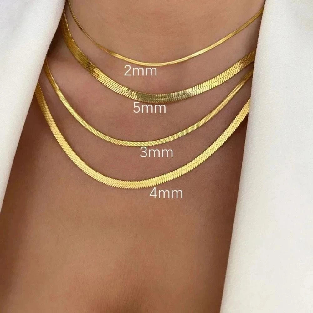▪︎ Collar Cadena Serpiente Minimal en Acero Inoxidable