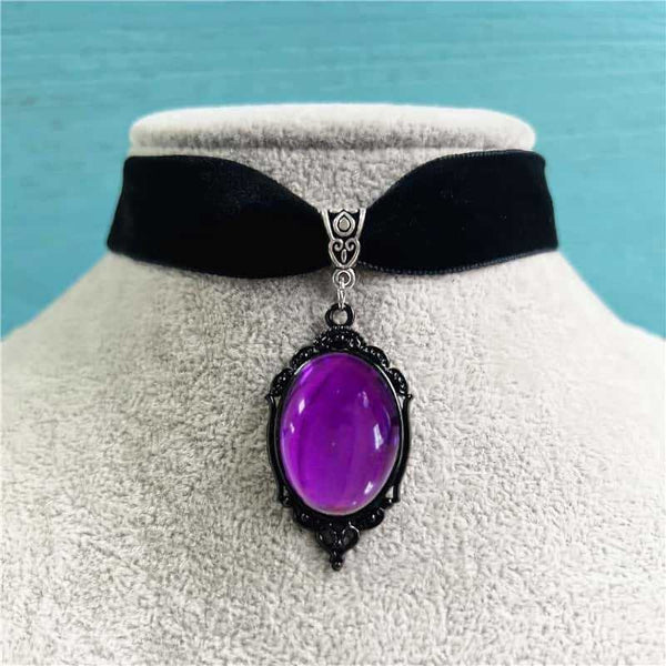 Gargantilla Terciopelo Vintage Noir - Sienna Collares