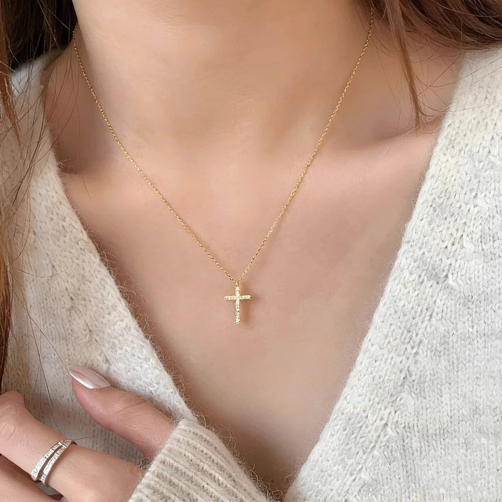 ▪︎ Collar Cruz Lumière Plata 925