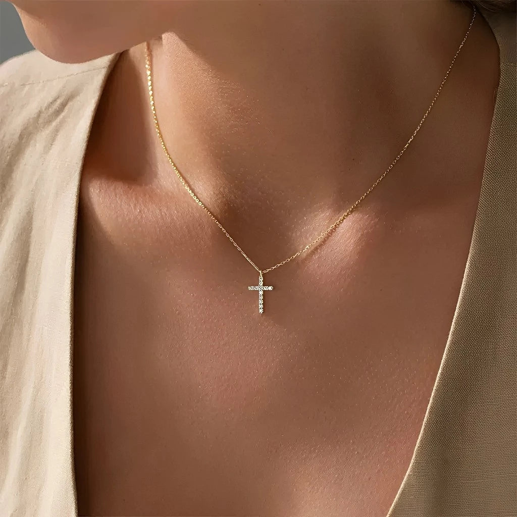 ▪︎ Collar Cruz Lumière Plata 925
