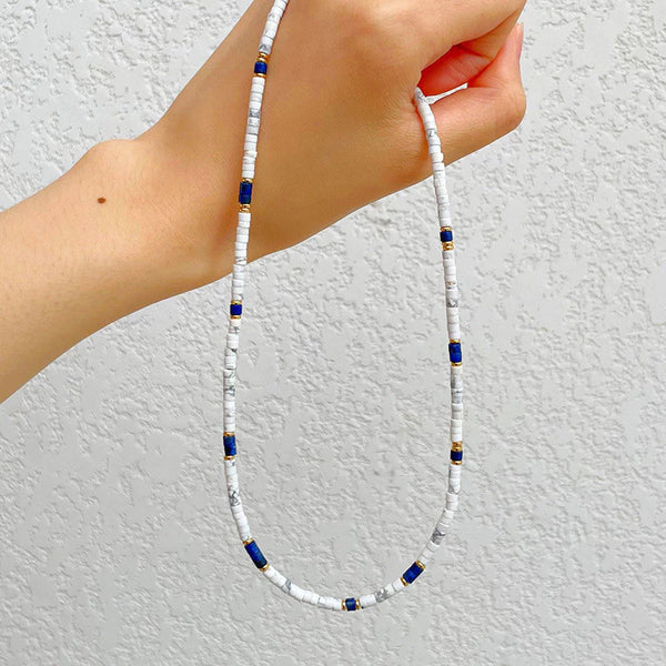 Collar Piedra Natural Textura Vintage - Sienna Collares