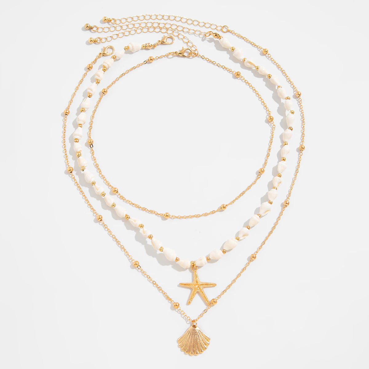 ▪︎ Set de 3 Collares Mar & Conchas Boho